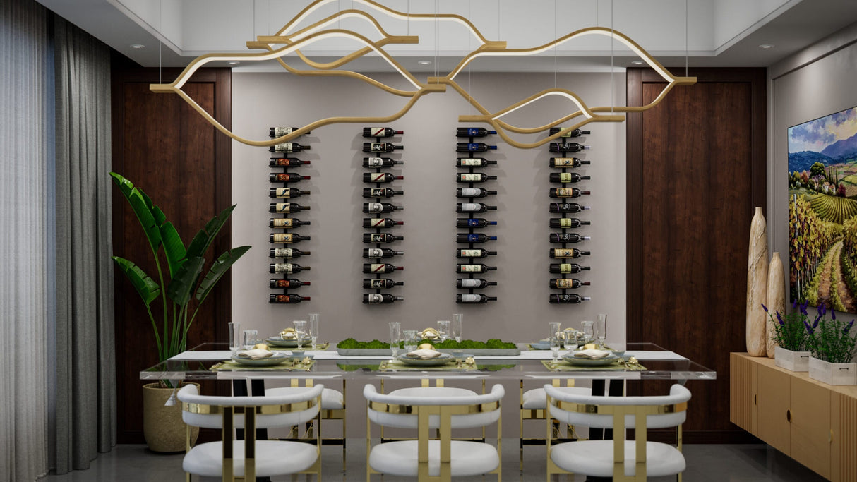 Ultra Wine Racks Max Reveal Label-Out Wall Rails Metal Wine Rack (1–4 ft) Wall Rails Wine Coolers Empire