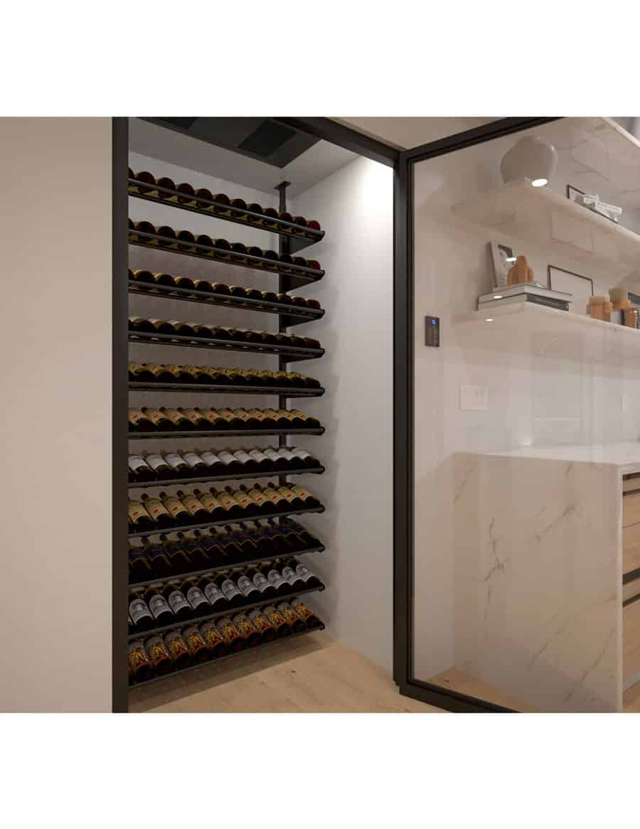 Ultra Wine Racks Showcase Standard Display Kit Showcases SC-STD-DR-BLK Wine Coolers Empire