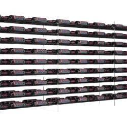 VintageView Evolution Freestanding Metal and Acrylic Wine Rack Tower 47 3C 243 Bottles/2 Extensions WT-47-B2X Wine Racks Wine Coolers Empire