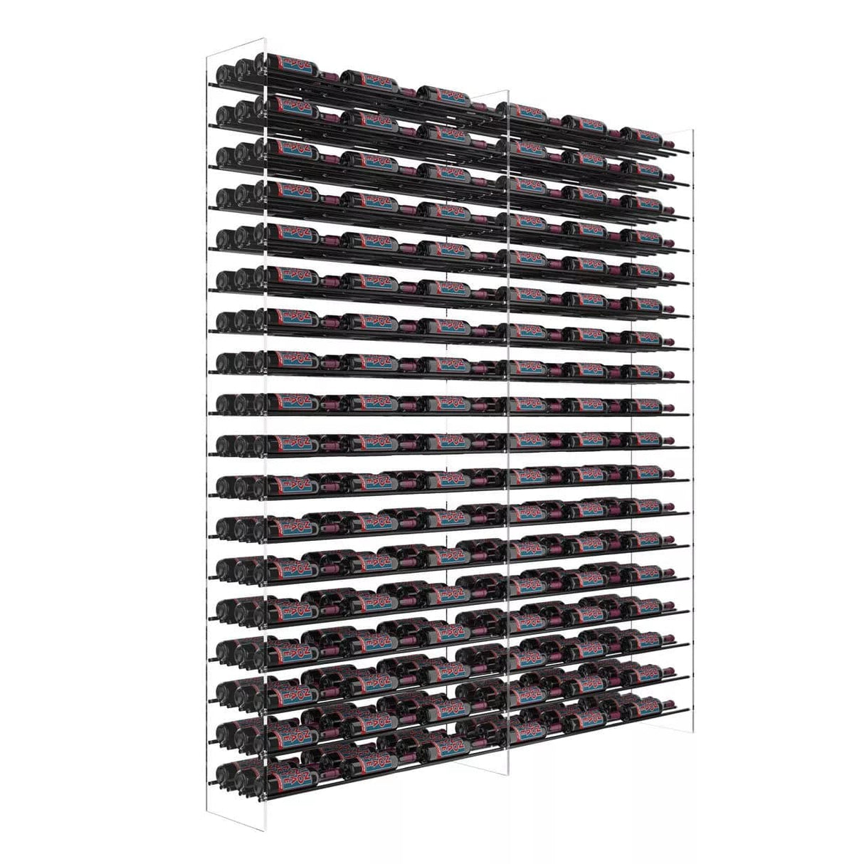 VintageView Evolution Freestanding Metal and Acrylic Wine Rack Tower 92 3C 324 Bottles/1 Extensions WT-92-B1X Wine Racks Wine Coolers Empire