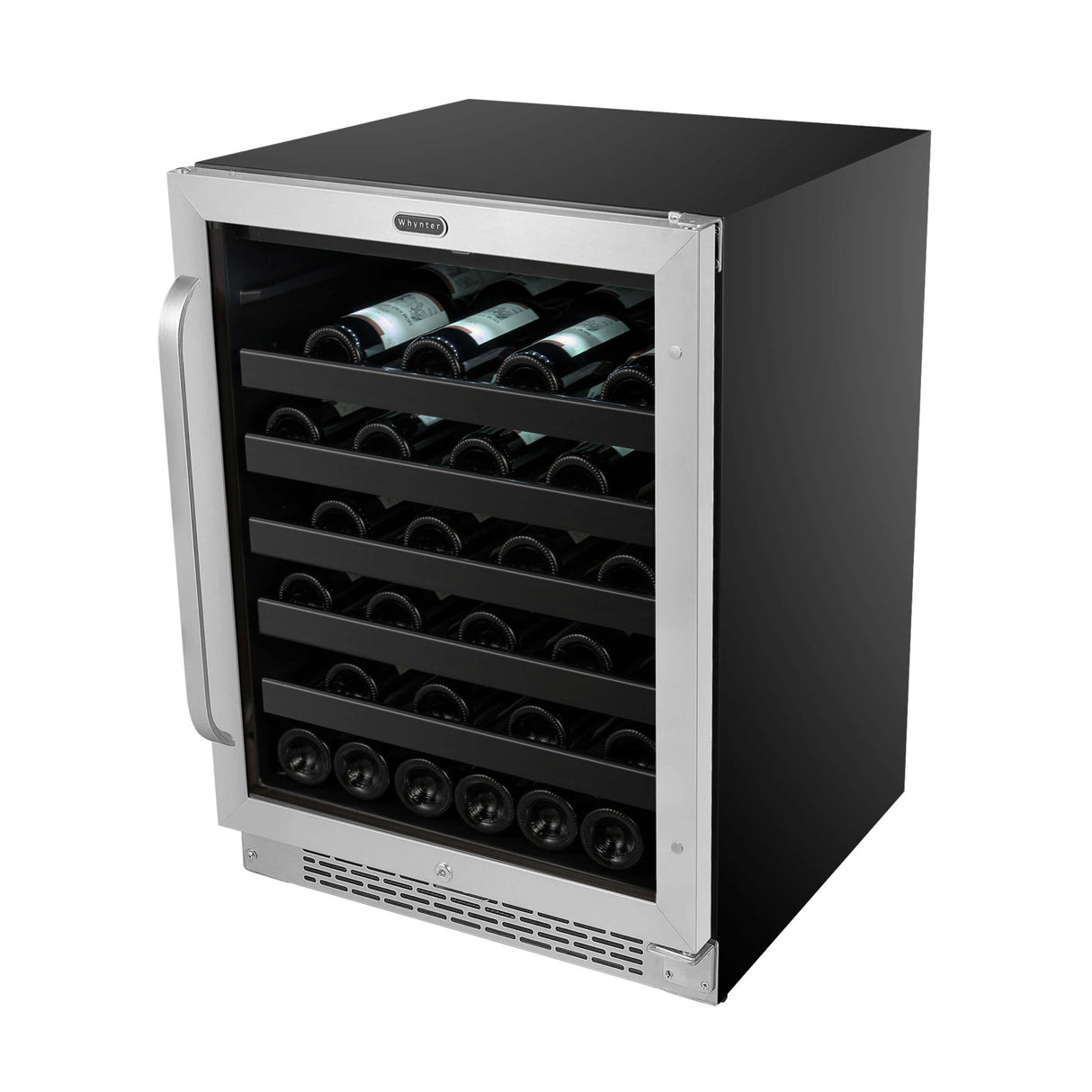 Whynter 24 inch Built-In 46 Bottle Undercounter Stainless Steel Wine Refrigerator with Reversible Door, Digital Control, Lock and Carbon Filter BWR-408SB Wine Coolers BWR-408SB Wine Coolers Empire