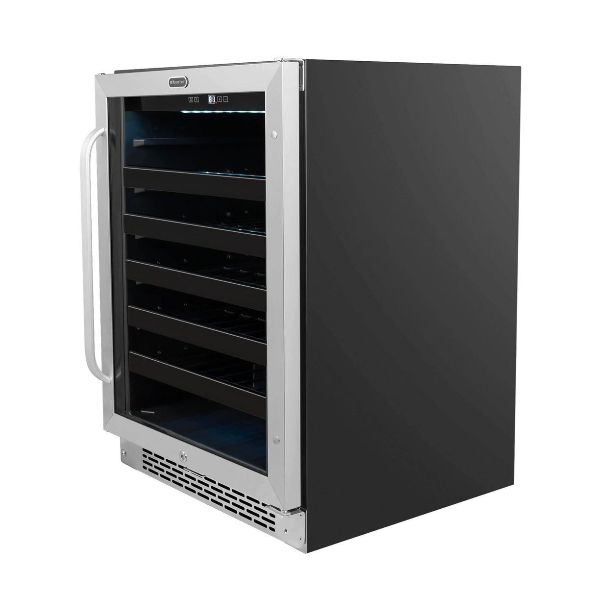 Whynter 24 inch Built-In 46 Bottle Undercounter Stainless Steel Wine Refrigerator with Reversible Door, Digital Control, Lock and Carbon Filter BWR-408SB Wine Coolers BWR-408SB Wine Coolers Empire