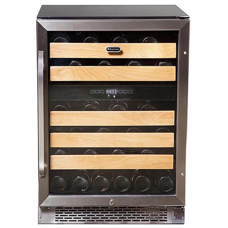 Whynter 46 bottle Dual Temperature Zone Built-In Wine Refrigerator BWR-462DZ Wine Coolers BWR-462DZ Wine Coolers Empire