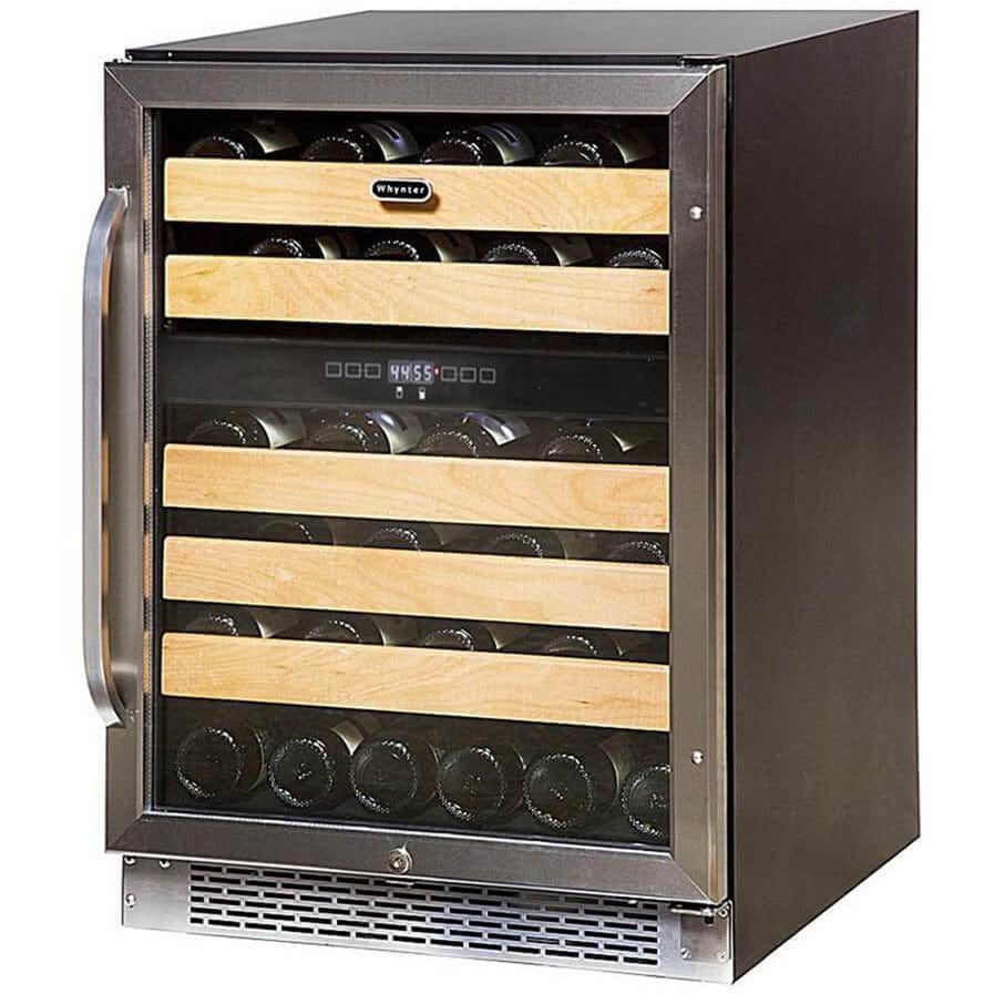 Whynter 46 bottle Dual Temperature Zone Built-In Wine Refrigerator BWR-462DZ Wine Coolers BWR-462DZ Wine Coolers Empire