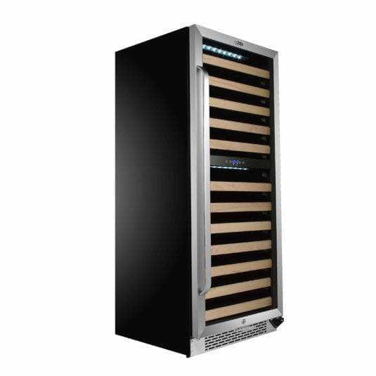 Whynter 92 Bottle Built-in Stainless Steel Dual Zone Compressor Wine Refrigerator with Display Rack and LED display BWR-0922DZ Wine Coolers BWR-0922DZ Wine Coolers Empire
