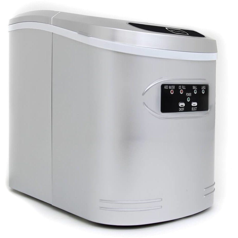 Whynter Compact Portable Ice Maker 27 lb capacity Metallic Silver IMC-270MS Ice Makers IMC-270MS Wine Coolers Empire