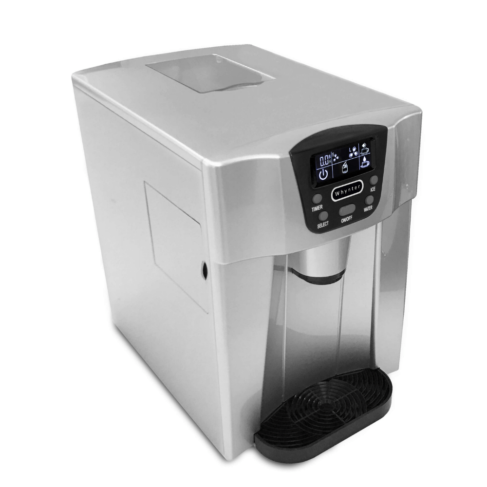 Whynter Countertop Ice Maker/Water Dispenser – Silver IDC-221SC Ice Makers IDC-221SC Wine Coolers Empire