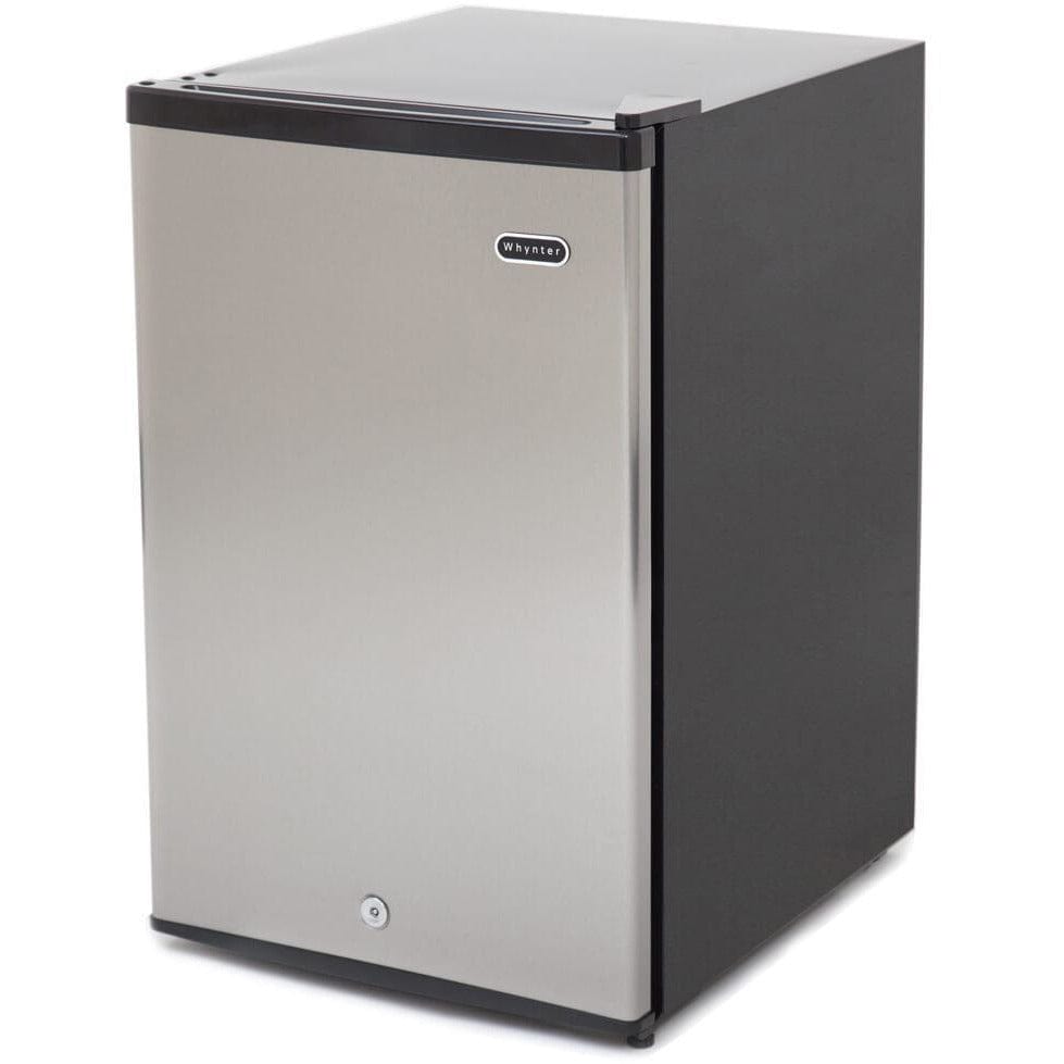 Whynter Energy Star 2.1 cu. ft. Stainless Steel Upright Freezer with Lock CUF-210SS Freezers CUF-210SS Wine Coolers Empire
