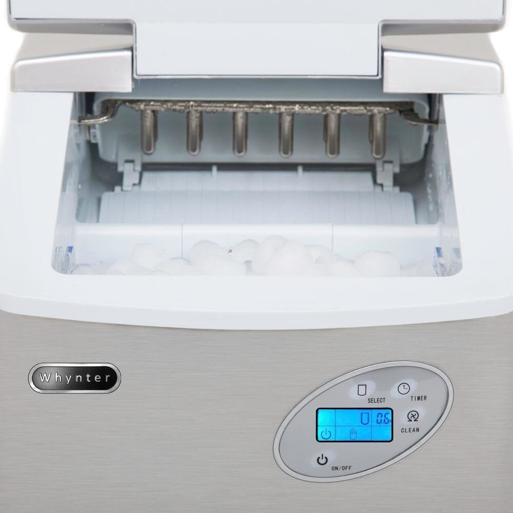 Whynter Portable Ice Maker 49 lb capacity Stainless Steel IMC-490SS Ice Makers IMC-490SS Wine Coolers Empire