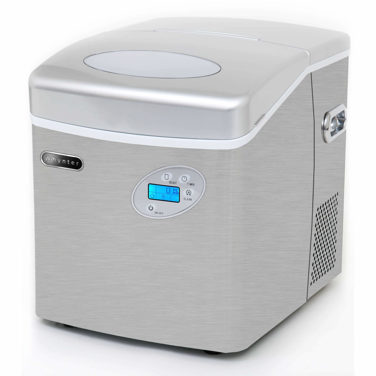 Whynter Portable Ice Maker with 49lb Capacity Stainless Steel with Water Connection IMC-491DC Ice Makers IMC-491DC Wine Coolers Empire