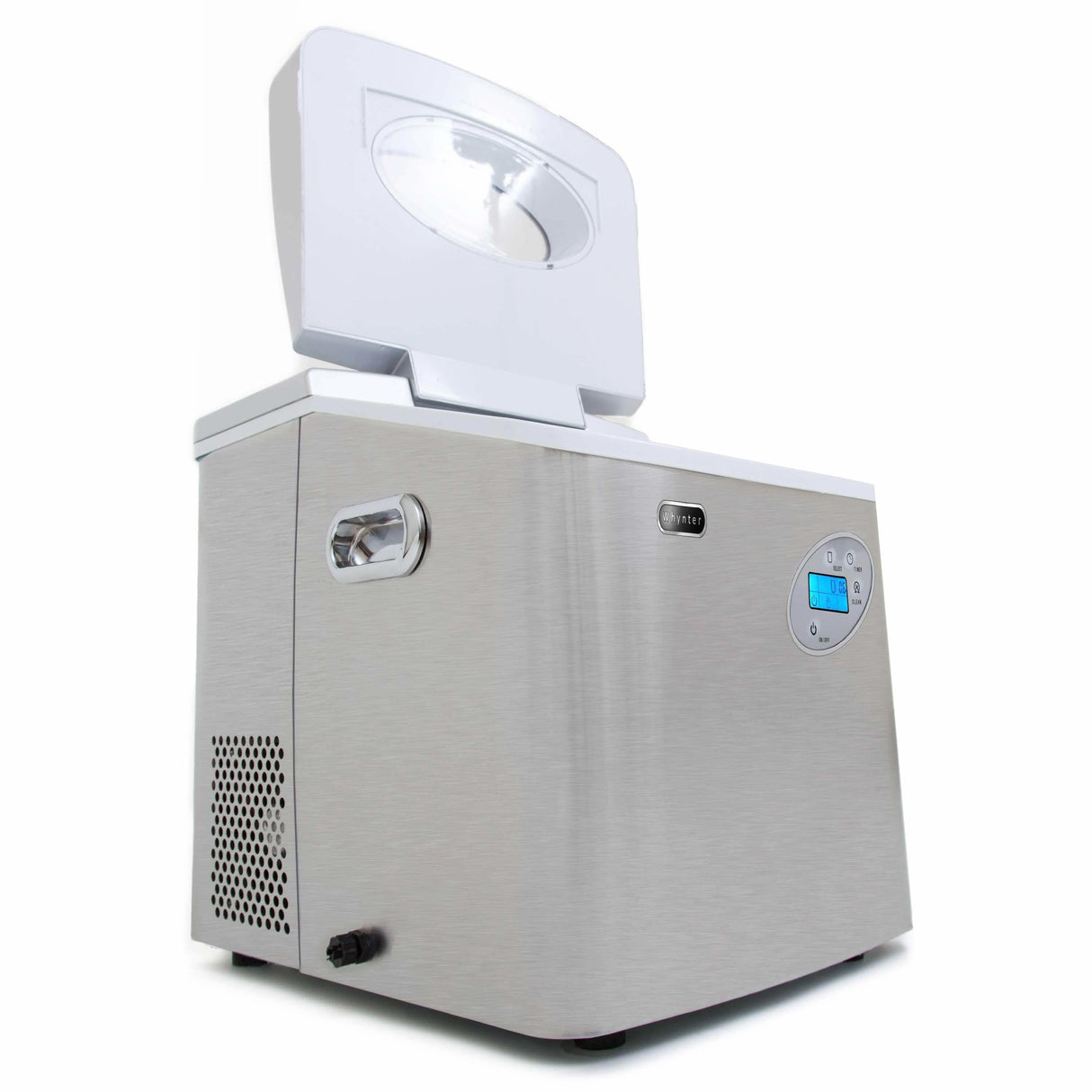 Whynter Portable Ice Maker with 49lb Capacity Stainless Steel with Water Connection IMC-491DC Ice Makers IMC-491DC Wine Coolers Empire