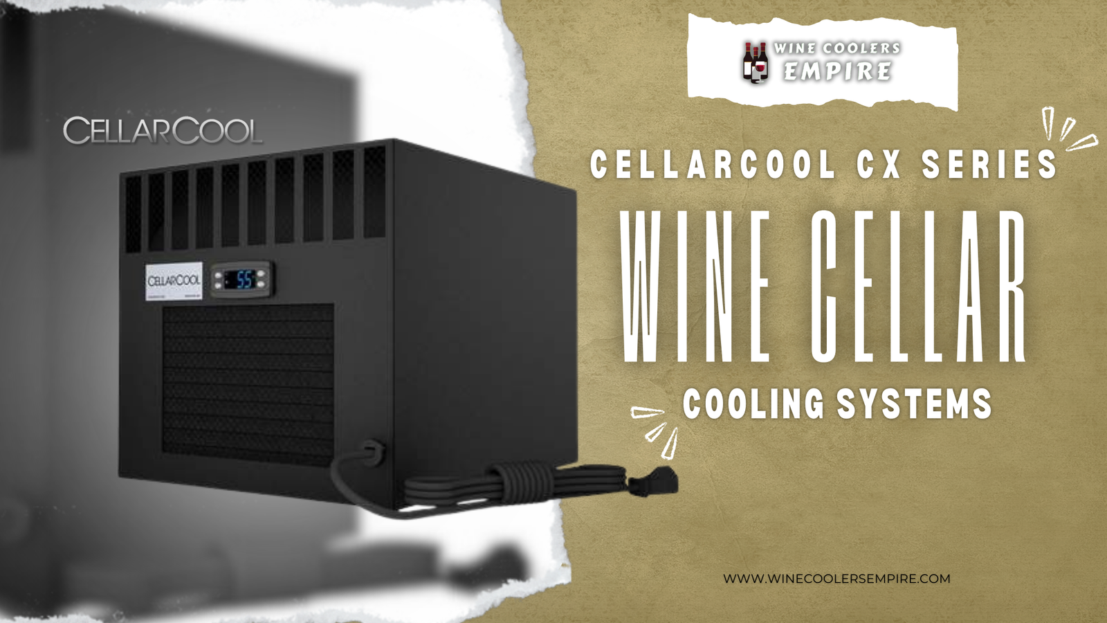 CellarCool CX Series Wine Cellar Cooling Systems | Wine Coolers Empire