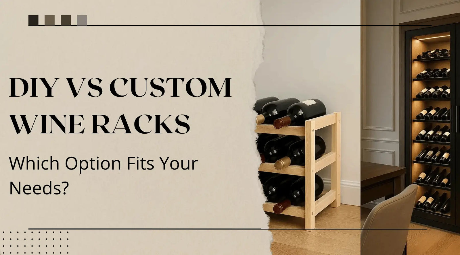 DIY vs Custom Wine Racks: Which Option Fits Your Needs? | Wine Coolers Empire