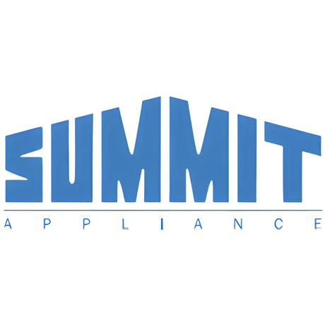 Summit Appliance logo in bold blue text, representing the brand’s collection of premium built-in and freestanding wine coolers.