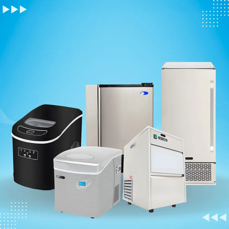 Whynter ice makers collection featuring countertop, portable, and undercounter ice machines for home and commercial use