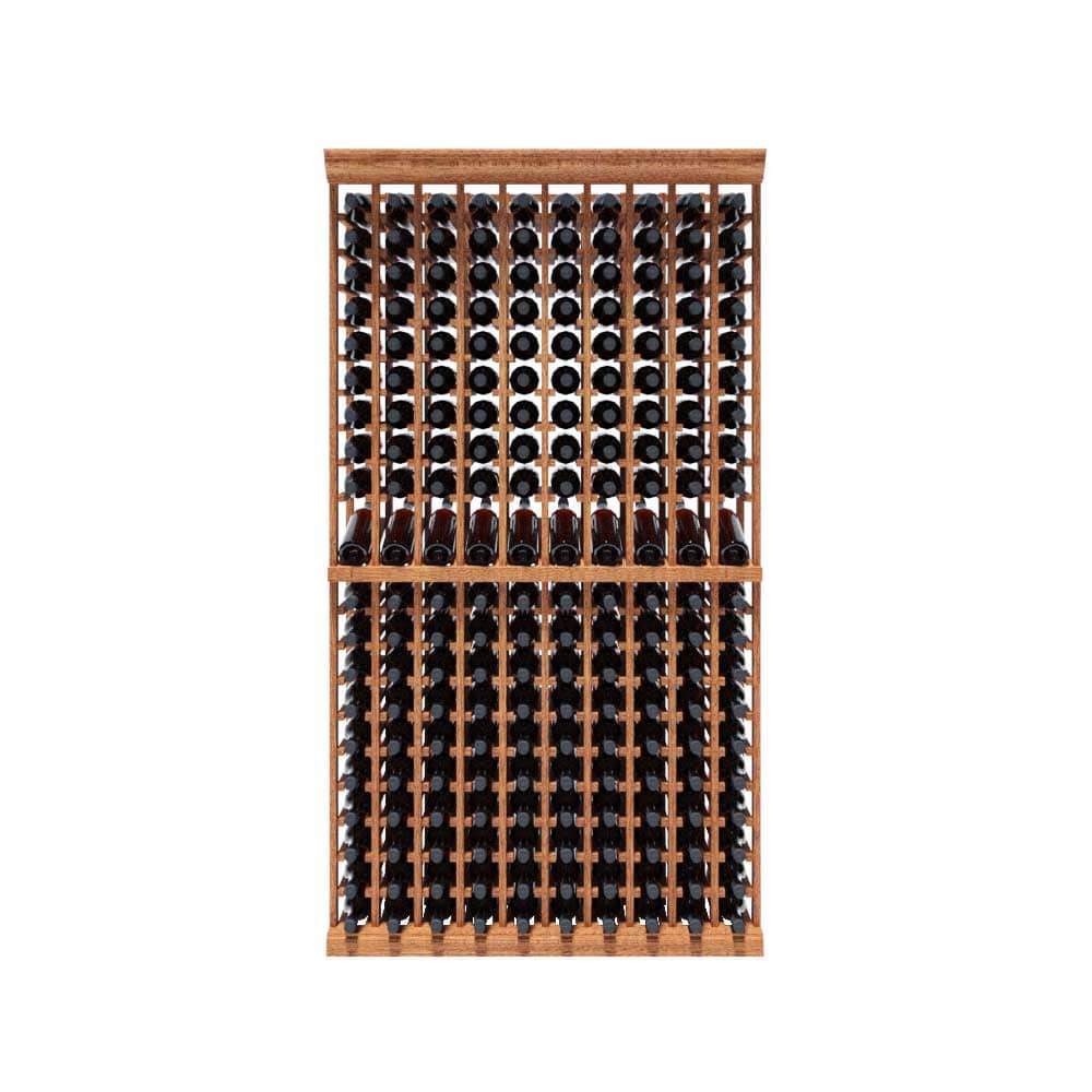 10-Column Wine Rack Kit – 200 Bottle Capacity (7ft)