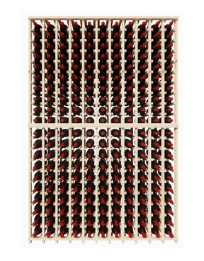 11-Column Pine Wine Rack Kit Wine Racks Wine Coolers Empire