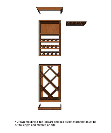 2-Foot Wine Cellar – 101 Bottle Capacity Wine Racks Wine Coolers Empire