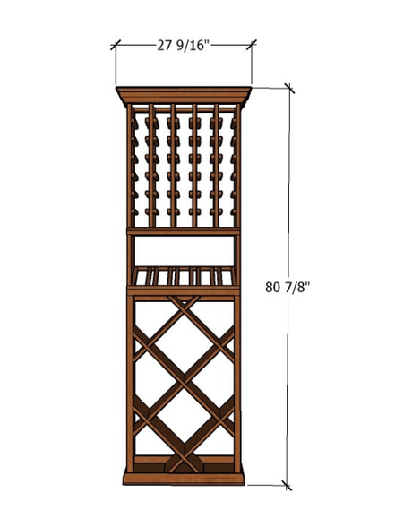 2-Foot Wine Cellar Rack – 105 Bottle Capacity Wine Racks Wine Coolers Empire