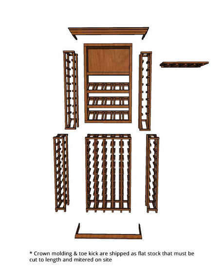 3-Foot Wine Cellar Rack – 126 Bottle Capacity Wine Racks Wine Coolers Empire