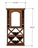 3-Foot Wine Cellar Rack – 128 Bottle Capacity | Compact Luxury for Wine Collectors Wine Racks Wine Coolers Empire