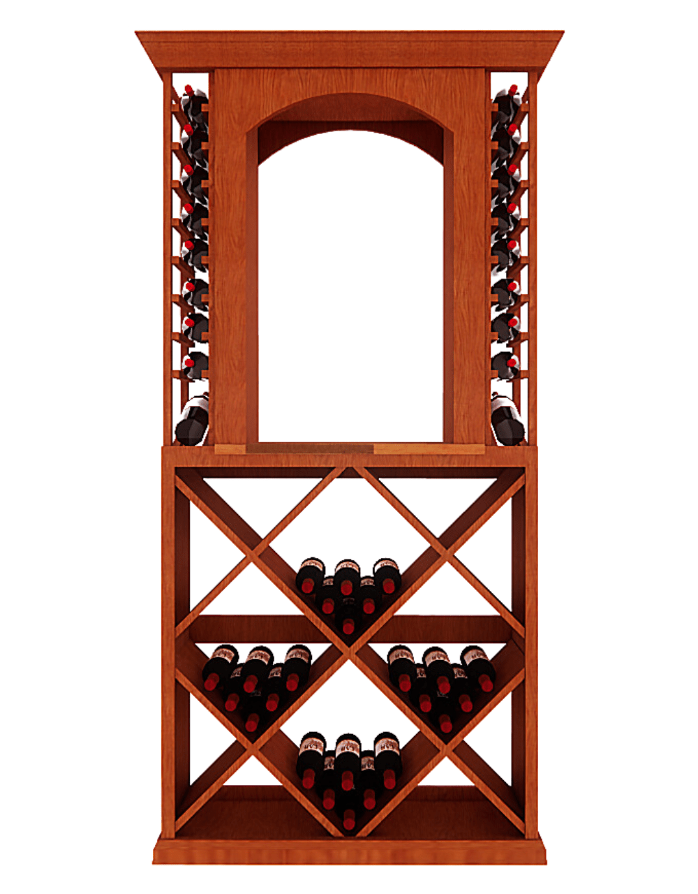 3-Foot Wine Cellar Rack – 128 Bottle Capacity | Compact Luxury for Wine Collectors Wine Racks Wine Coolers Empire
