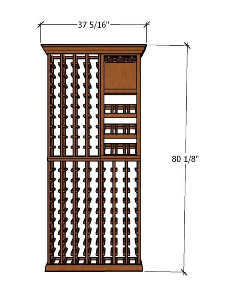 3-Foot Wine Cellar Rack – 131 Bottle Capacity Wine Racks Wine Coolers Empire