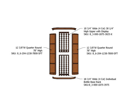 4-Foot Wine Cellar Rack – 120 Bottle Capacity | Compact Elegance for Wine Enthusiasts Wine Racks Wine Coolers Empire