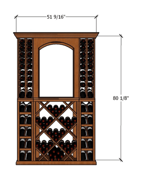 4-Foot Wine Cellar Rack – 134 Bottle Capacity Wine Racks Wine Coolers Empire