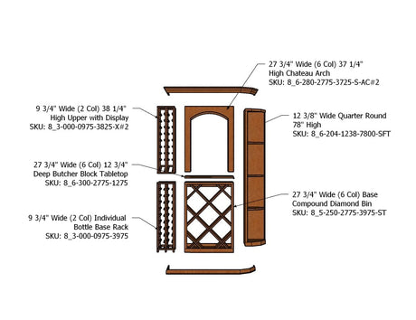 4-Foot Wine Cellar Rack – 148 Bottle Capacity | Sleek Wine Storage Excellence Wine Racks Wine Coolers Empire