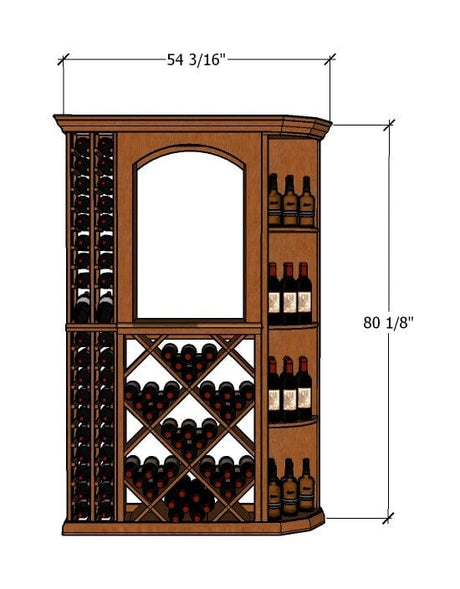 4-Foot Wine Cellar Rack – 148 Bottle Capacity | Sleek Wine Storage Excellence Wine Racks Wine Coolers Empire