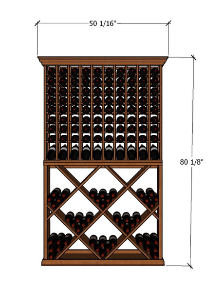 4-Foot Wine Cellar Rack – 220 Bottle Capacity | Ultimate Space-Efficient Wine Storage Wine Racks Wine Coolers Empire
