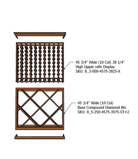 4-Foot Wine Cellar Rack – 220 Bottle Capacity | Ultimate Space-Efficient Wine Storage Wine Racks Wine Coolers Empire