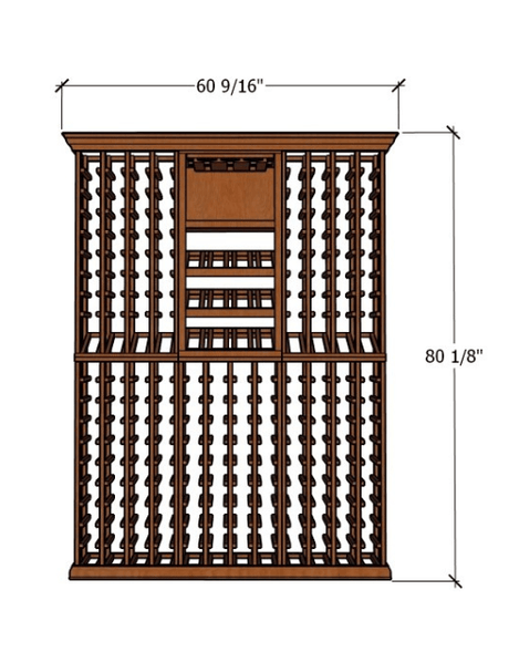 5 Foot RediCellar Wine Cellar – 204 Bottle Capacity Wine Racks Wine Coolers Empire