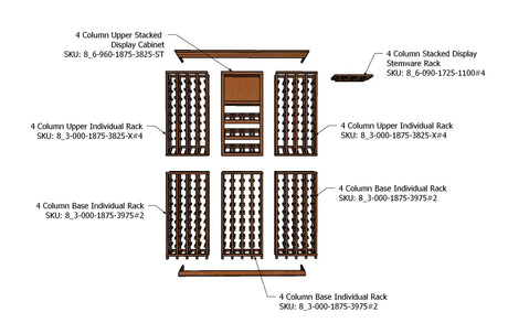 5 Foot RediCellar Wine Cellar – 204 Bottle Capacity Wine Racks Wine Coolers Empire