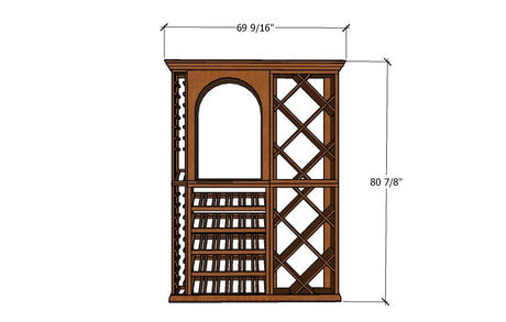 5-Foot Wine Cellar Rack – 178 Bottle Capacity | Smart Wine Storage Solution Wine Racks Wine Coolers Empire