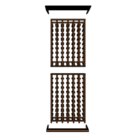 6-Column Wine Rack Kit – 114 Bottle Capacity (6.5ft) Wine Racks Wine Coolers Empire
