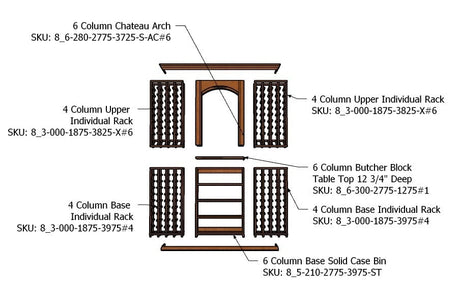 6 Foot RediCellar Wine Cellar – 200 Bottle Capacity Wine Racks Wine Coolers Empire