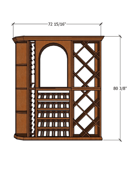 6 Foot RediCellar Wine Cellar - 210 Bottle Capacity Wine Racks Wine Coolers Empire