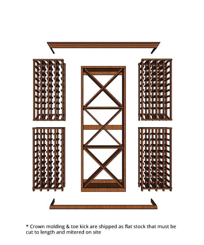 6 Foot RediCellar Wine Cellar – 284 Bottle Capacity Wine Racks Wine Coolers Empire