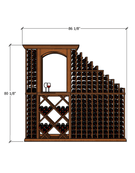 7 Foot RediCellar Wine Cellar – 280 Bottle Capacity Wine Racks Wine Coolers Empire