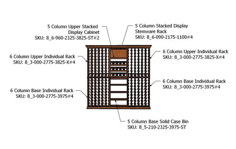 7 Foot RediCellar Wine Cellar – 320 Bottle Capacity Wine Racks Wine Coolers Empire