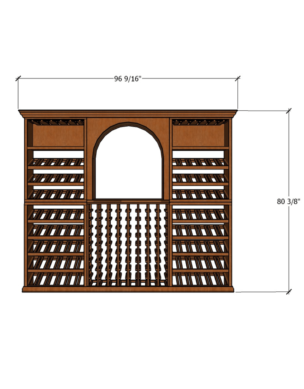 8 Foot RediCellar Wine Cellar – 226 Bottle Capacity Wine Racks Wine Coolers Empire