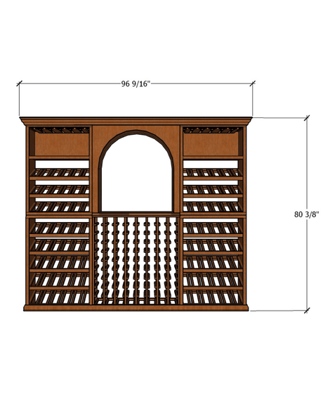 8 Foot RediCellar Wine Cellar – 226 Bottle Capacity Wine Racks Wine Coolers Empire