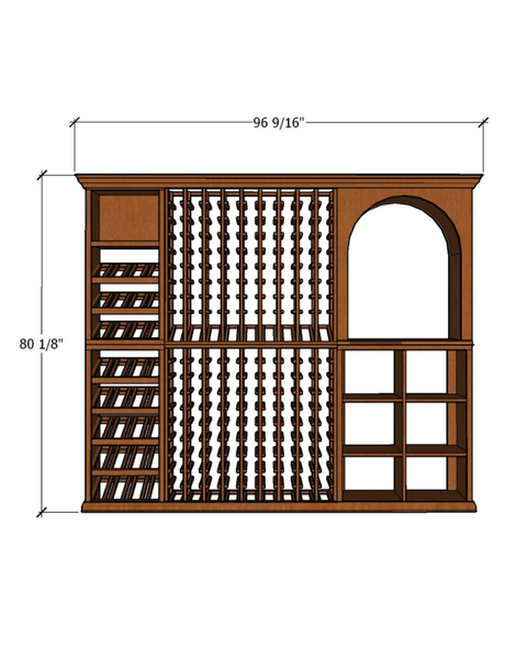 8 Foot RediCellar Wine Cellar – 323 Bottle Capacity Wine Racks Wine Coolers Empire