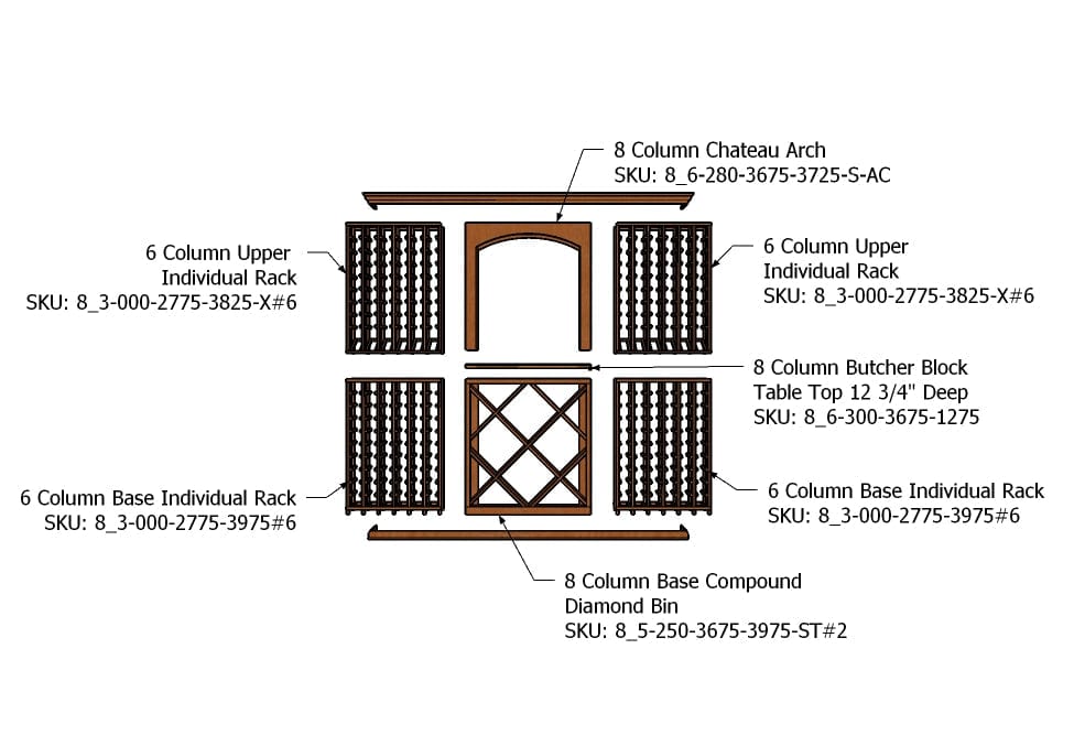 8 Foot RediCellar Wine Cellar – 336 Bottle Capacity Wine Coolers Empire