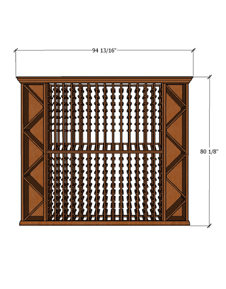 8 Foot Wine Cellar - 420 Bottle Capacity Wine Racks Wine Coolers Empire