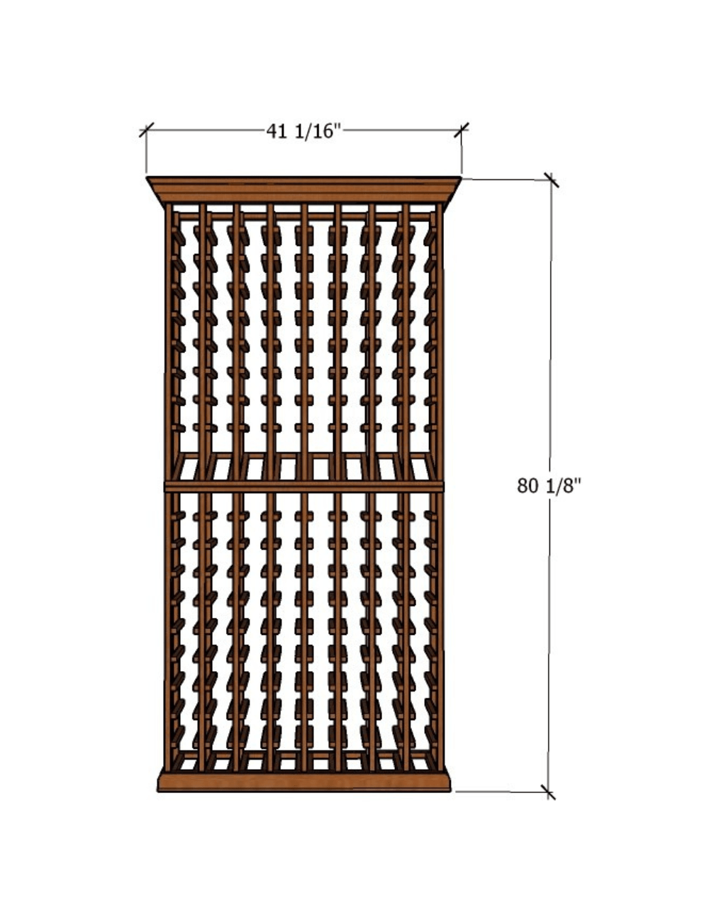 8 Wood Wine Storage Cubes – 192 Bottle Capacity Wine Racks Wine Coolers Empire