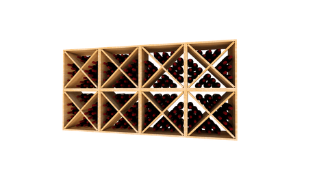 8 Wood Wine Storage Cubes – 192 Bottle Capacity Wine Racks Wine Coolers Empire