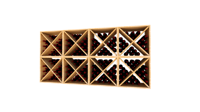 8 Wood Wine Storage Cubes – 192 Bottle Capacity Wine Racks Wine Coolers Empire
